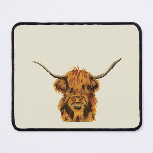 Item preview, Highland Cow Cream Background designed and sold by LauraCoxArt.