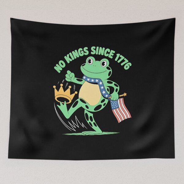 Item preview, No King Since 1776 Portland Frog Protest designed and sold by Casenriddle.