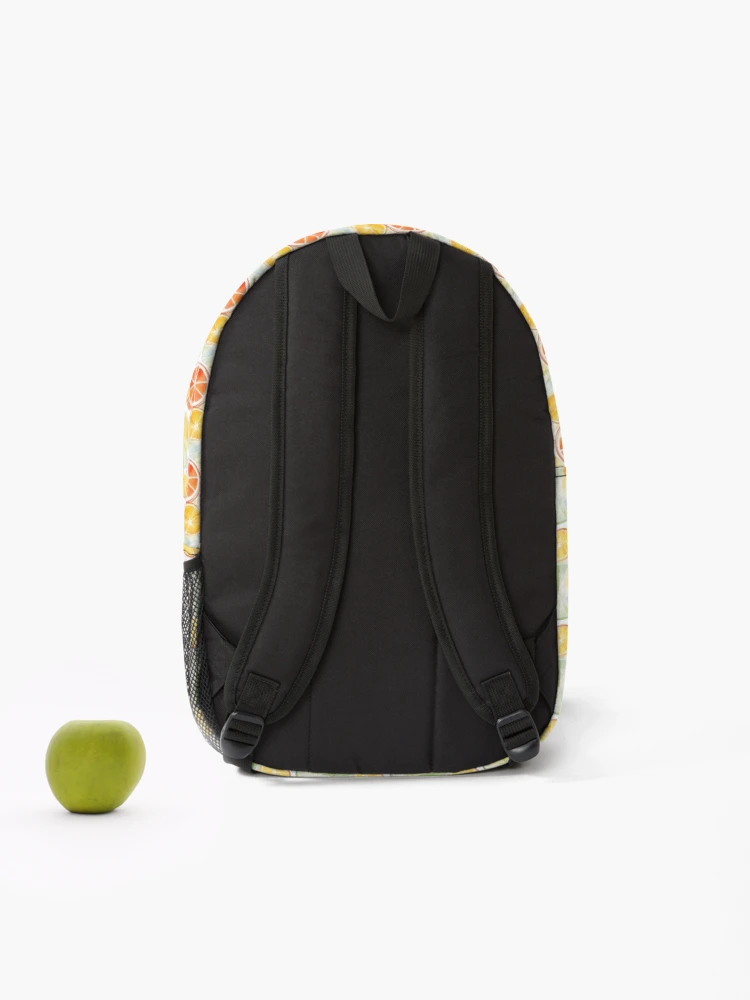 Thumbnail 2 of 3, Backpack, orange slice pattern 9 designed and sold by FlaskLab.