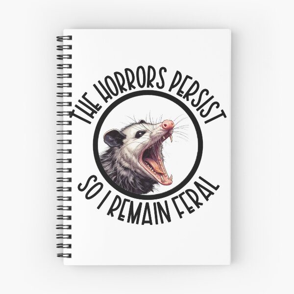 Item preview, Screaming Opossum / The Horrors Persist So I Remain Feral designed and sold by IronLazarus.