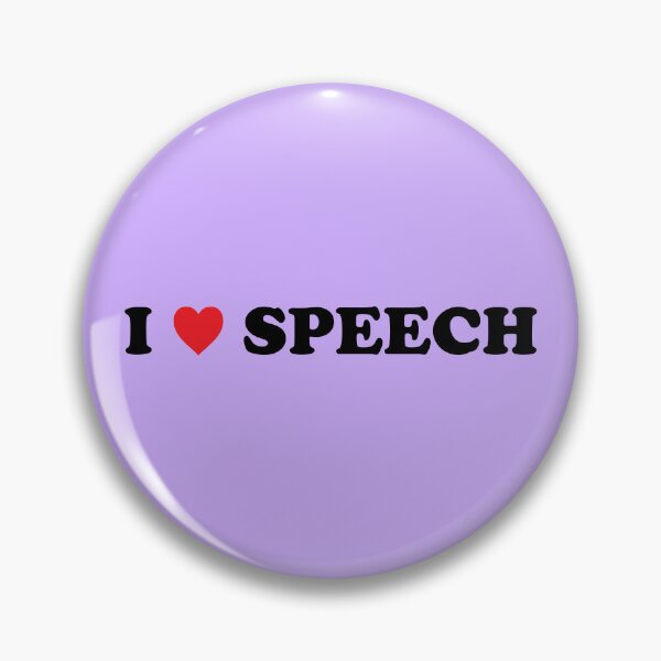 Item preview, I HEART SPEECH (Lavender) - Speech Team designed and sold by Tyson Carter.