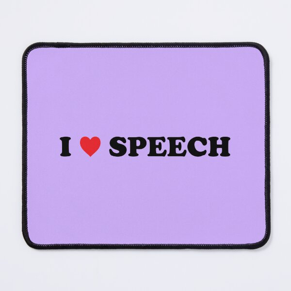 Item preview, I HEART SPEECH (Lavender) - Speech Team designed and sold by Tyson Carter.