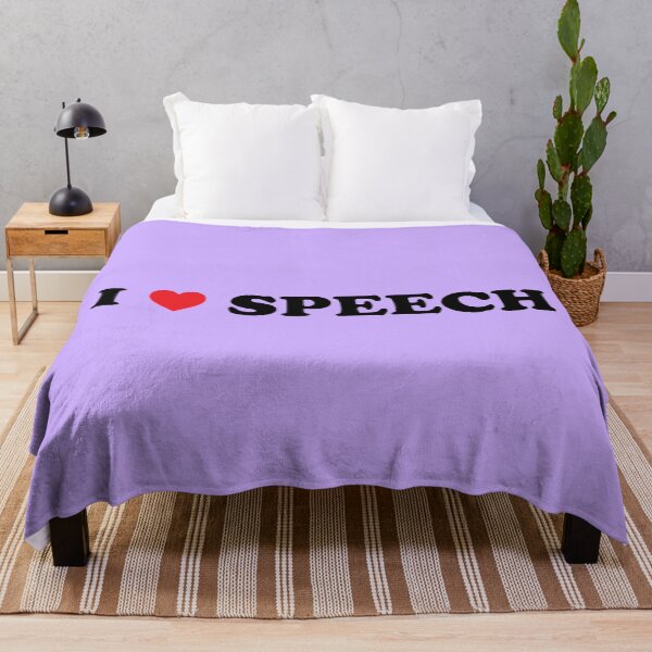 Item preview, I HEART SPEECH (Lavender) - Speech Team designed and sold by Tyson Carter.