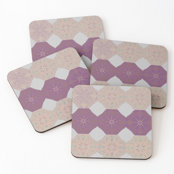 Item preview, Kaleidoscope Rosette Tile in Purple & Pastels designed and sold by AmaiDream.
