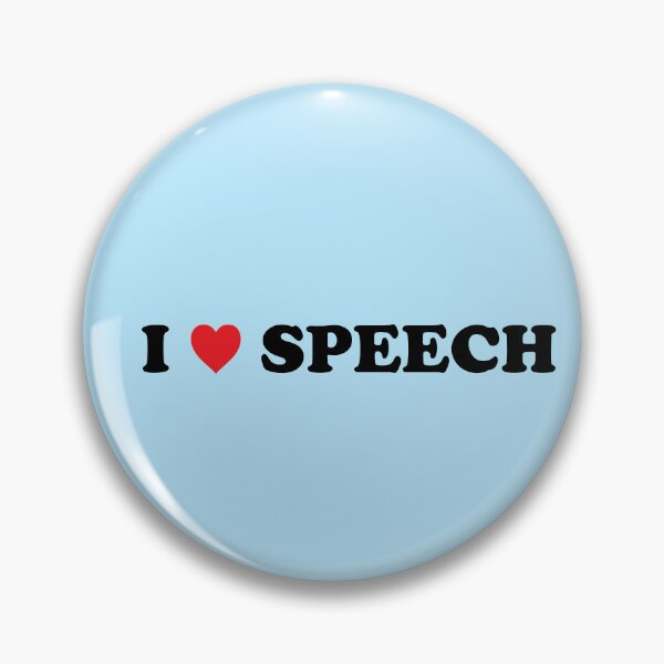 Item preview, I HEART SPEECH (Blue) - Speech Team designed and sold by Tyson Carter.