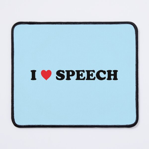 Item preview, I HEART SPEECH (Blue) - Speech Team designed and sold by Tyson Carter.