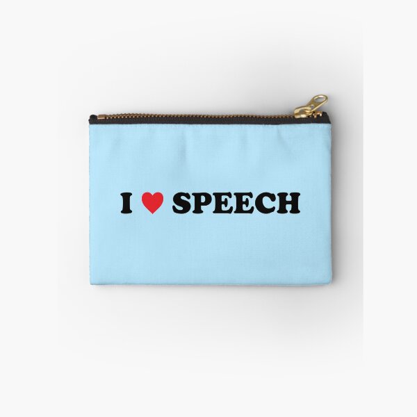 Item preview, I HEART SPEECH (Blue) - Speech Team designed and sold by Tyson Carter.