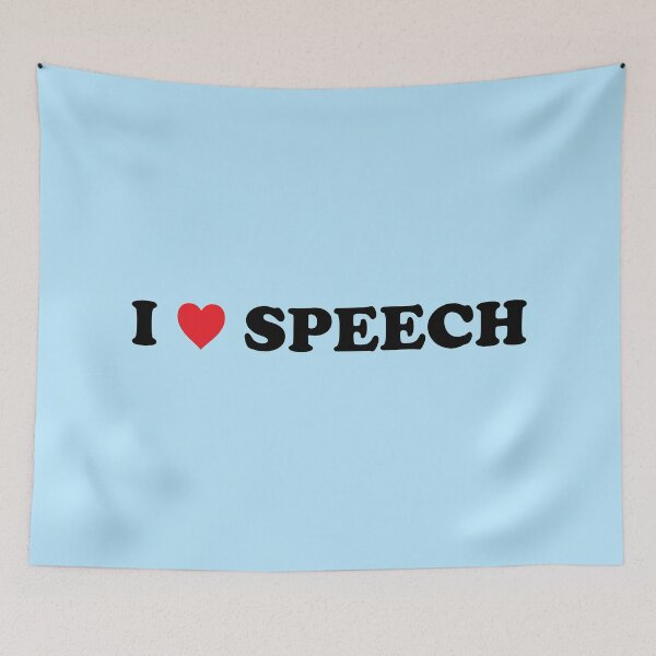 Item preview, I HEART SPEECH (Blue) - Speech Team designed and sold by Tyson Carter.