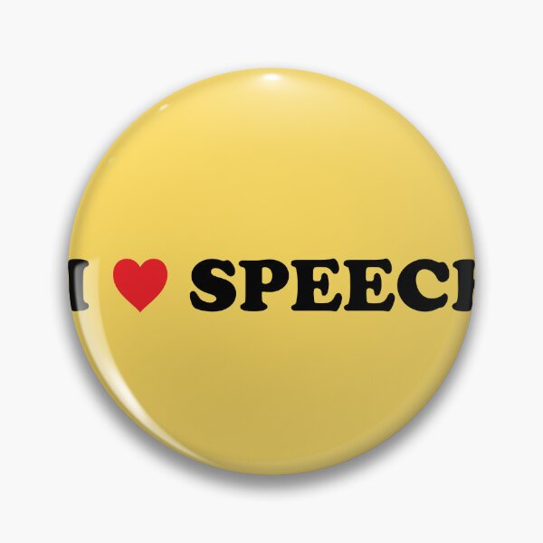 Item preview, I HEART SPEECH (Yellow) - Speech Team designed and sold by Tyson Carter.