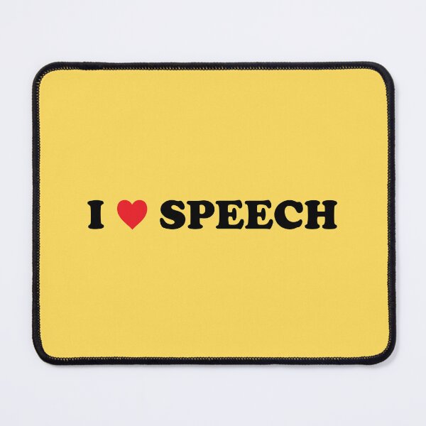 Item preview, I HEART SPEECH (Yellow) - Speech Team designed and sold by Tyson Carter.