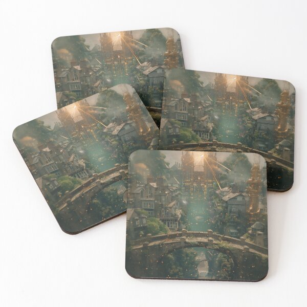 Item preview, Steampunk Castle City at Sunrise  designed and sold by ArgentoArt.