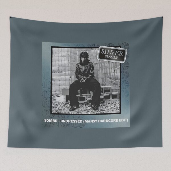 Item preview, SOMBR – Undressed (Mansy Hardcore Edit) | Silver Single Indie Music Poster designed and sold by solonwmith6.