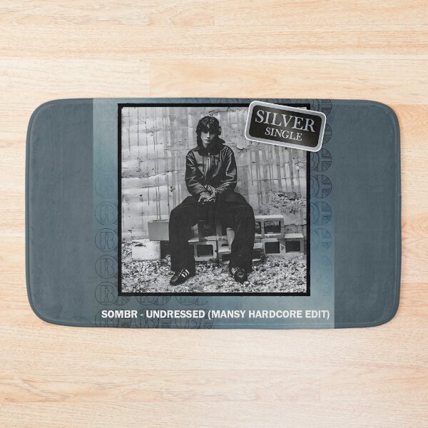 Item preview, SOMBR – Undressed (Mansy Hardcore Edit) | Silver Single Indie Music Poster designed and sold by solonwmith6.