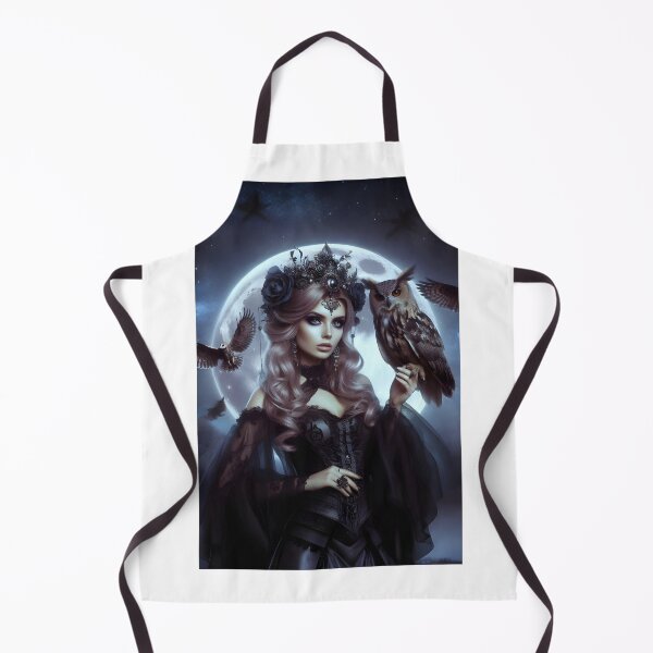 Item preview, Mystery moon goddess and an owl spirit designed and sold by DreamagineArtDesign.