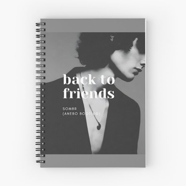 Item preview, SOMBR Back To Friends Singer Black & White Portrait | Indie Alternative Album Poster Art designed and sold by solonwmith6.