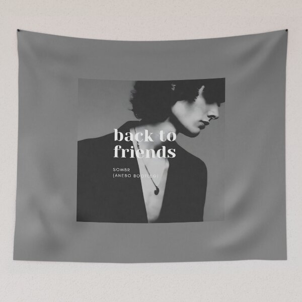 Item preview, SOMBR Back To Friends Singer Black & White Portrait | Indie Alternative Album Poster Art designed and sold by solonwmith6.
