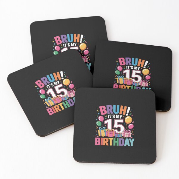 Item preview, Bruh It's My 15th Birthday 15 Happy Birthday Boys or Girls  designed and sold by Belkisallen.