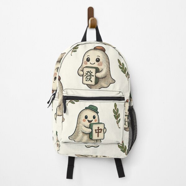 Item preview, Cute Ghost Halloween with Mahjong Tile Pattern Design designed and sold by Best Pattern⭐⭐⭐⭐⭐.