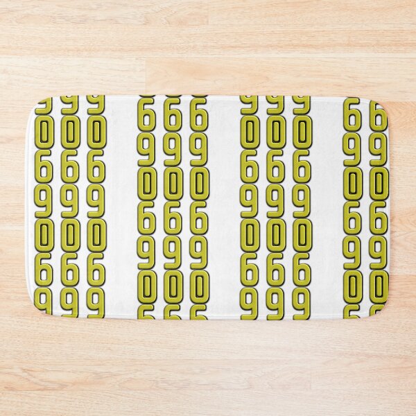 Item preview, 999 000 666 Neon Number Art – Futuristic Yellow Typography Design designed and sold by Faali950.