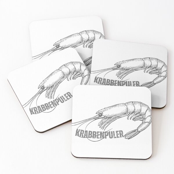 Item preview, Krabbenpuler – North German cult saying with shrimp design designed and sold by Fies-und-Fein.