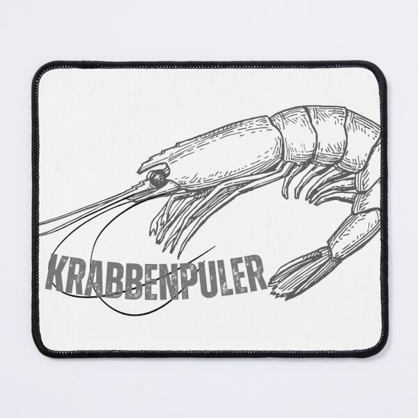 Item preview, Krabbenpuler – North German cult saying with shrimp design designed and sold by Fies-und-Fein.