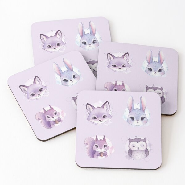 Item preview, Sweet Forest Animal Faces designed and sold by 0606PM.