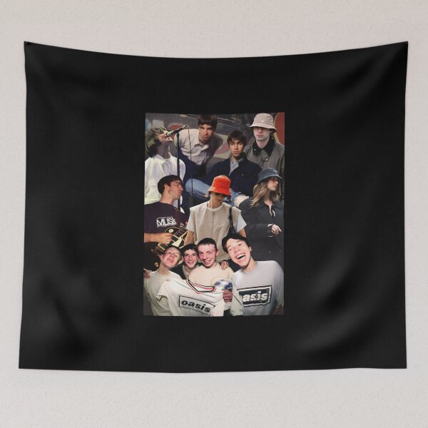 Item preview, Oasis Band Collage – Retro Britpop Aesthetic Music Art designed and sold by donestufosaf.