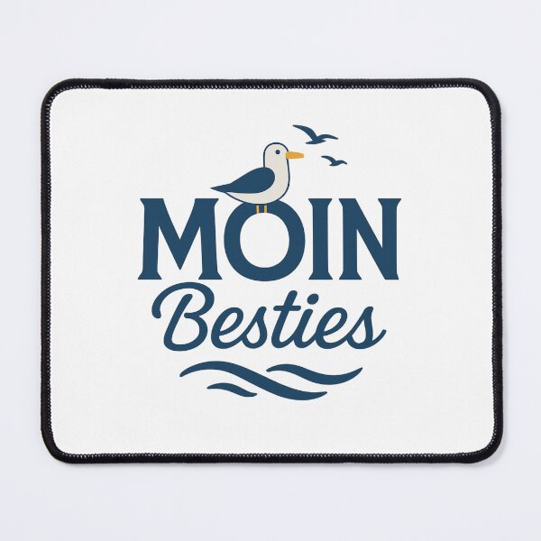 Item preview, “MOIN Besties” – Funny seagull for friendship & coastal fans designed and sold by Fies-und-Fein.