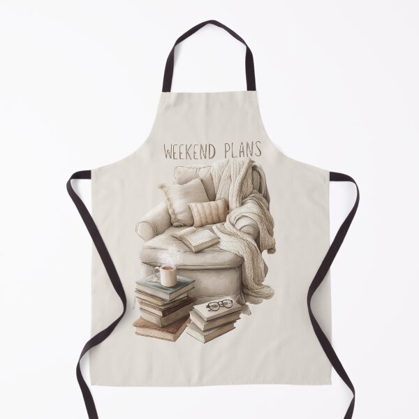 Item preview, Weekend Plans - Cozy Reading Chair | Book Lover Gift designed and sold by Random Candy Studio.