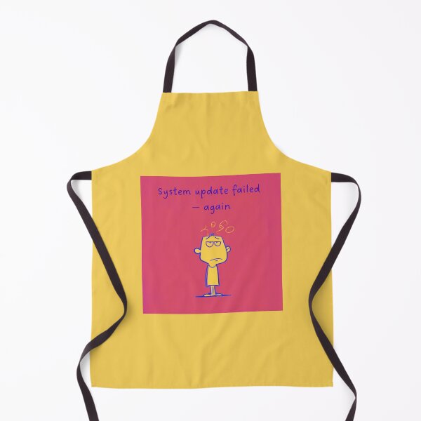Item preview, System update failed — again, simple cartoon style artwork, vivid designed and sold by silent-violin.