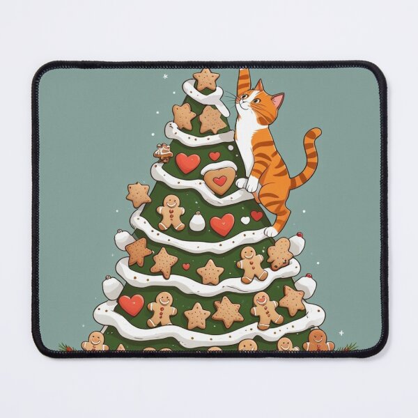 Item preview, Almost There – Ginger Cat Decorating the Christmas Tree designed and sold by LEO'S CREATURE れおずくりーちゃー.