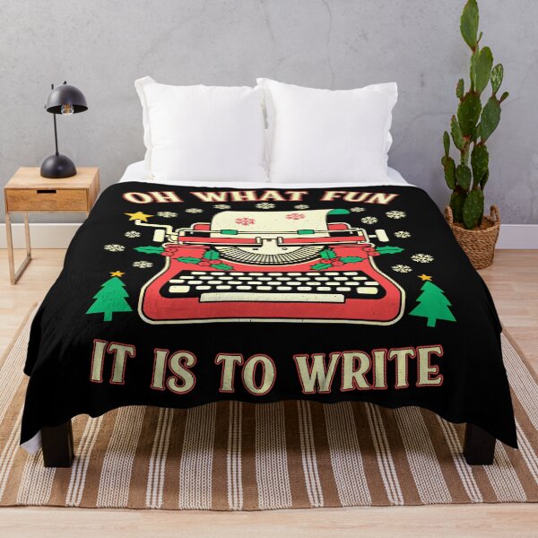 Item preview, Writer Author Novelist Funny Christmas Oh What Fun Write designed and sold by GrandeDuc.