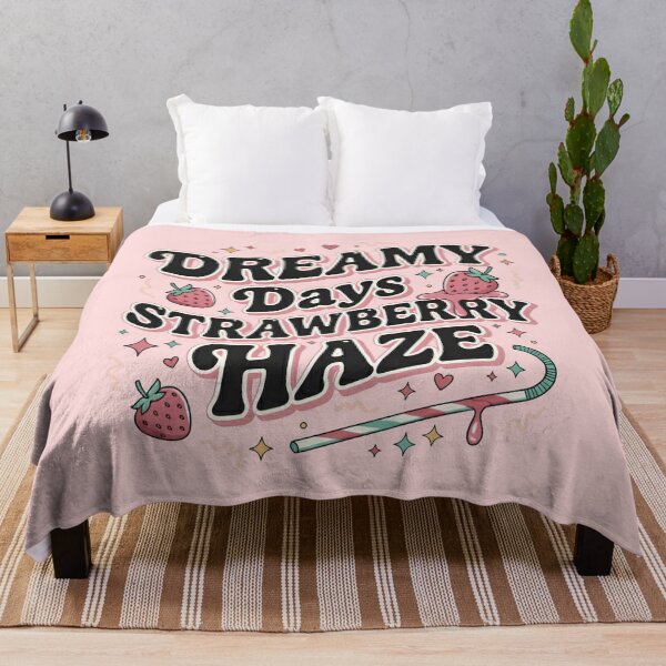 Item preview, Dreamy Days Strawberry Haze | Groovy 70s Retro Typography Graphic designed and sold by cozy corner co. .