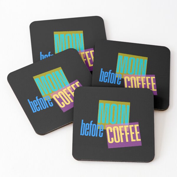 Item preview, MOIN before COFFEE – Funny North German coffee design designed and sold by Fies-und-Fein.