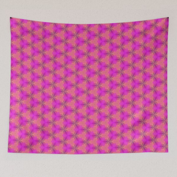 Item preview, orange color magenta geometric colorful seamless repeat pattern designed and sold by Abrahamjrnd.
