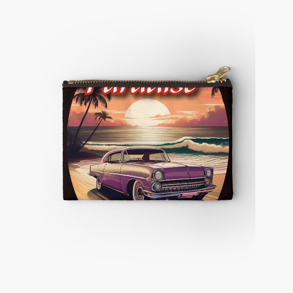 Item preview, Cruising Paradise - vintage sunset & classic car art designed and sold by Digidelico.