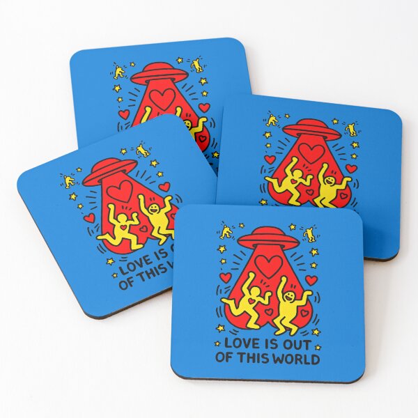 Item preview, Universal Love Under Red Hearts and Yellow Stars designed and sold by SplashTastic.