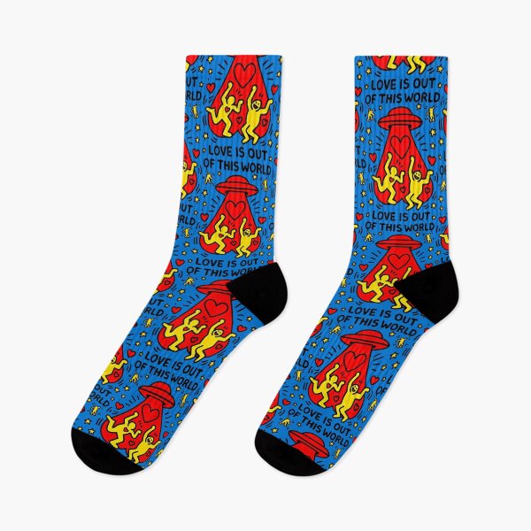 Item preview, Universal Love Under Red Hearts and Yellow Stars designed and sold by SplashTastic.