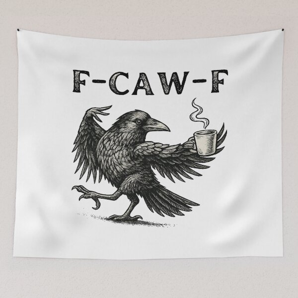 Item preview, Funny Raven Coffee F-Caw-F designed and sold by vifernndan.