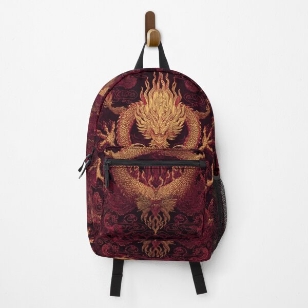 Item preview, Fire Dragon of the East — Imperial Red and Gold Oriental Art designed and sold by JavisSRDesign.