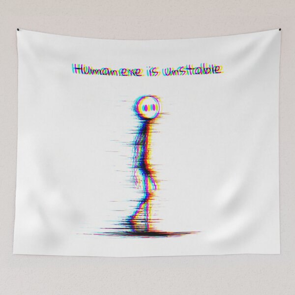 Item preview, Human.exe is unstable, simple glitched artwork designed and sold by silent-violin.