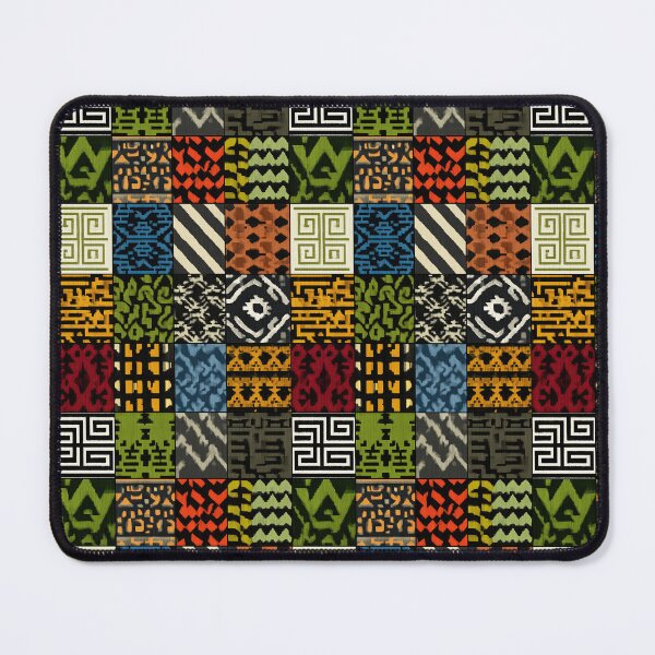 Item preview, African patchwork with geometric patterns in ethno style. designed and sold by Piotrek0001.