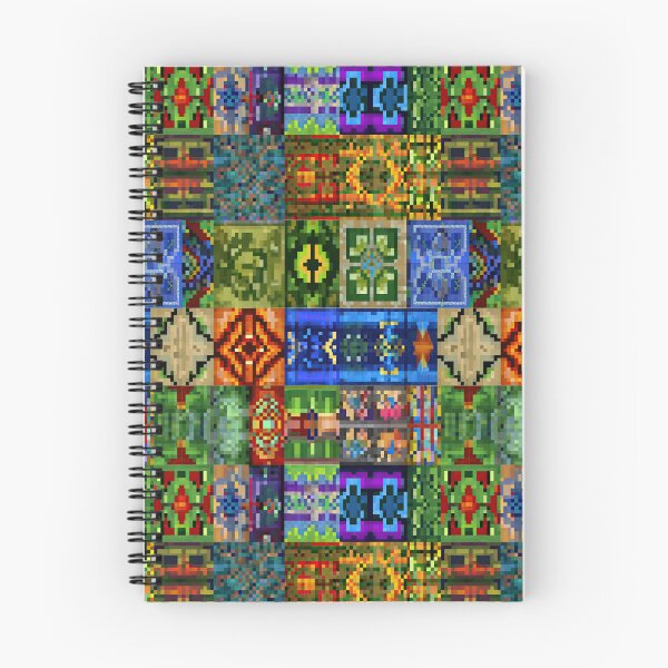 Item preview, Pixel folk art with vibrant colorful square motifs. designed and sold by Piotrek0001.