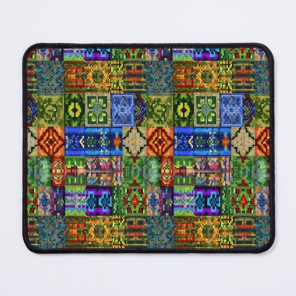 Item preview, Pixel folk art with vibrant colorful square motifs. designed and sold by Piotrek0001.
