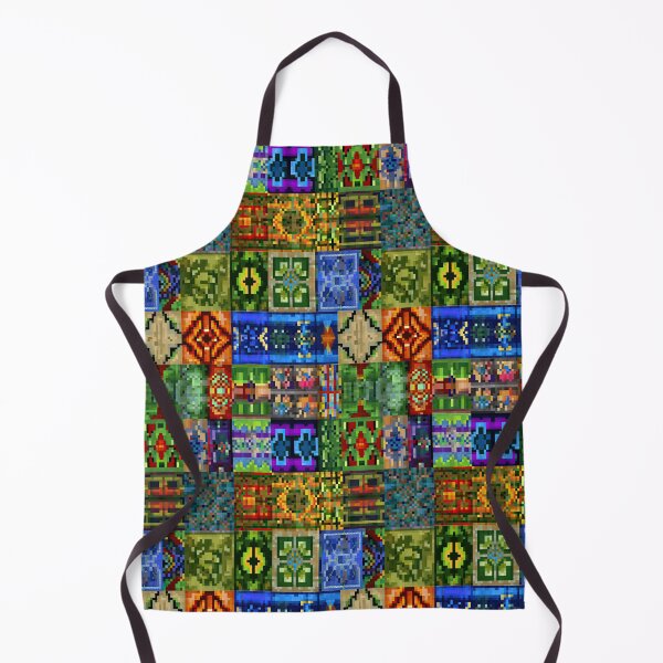 Item preview, Pixel folk art with vibrant colorful square motifs. designed and sold by Piotrek0001.