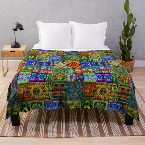 Item preview, Pixel folk art with vibrant colorful square motifs. designed and sold by Piotrek0001.