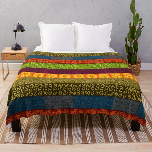 Item preview, Layered collage of patterned fabrics in an artistic style. designed and sold by Piotrek0001.