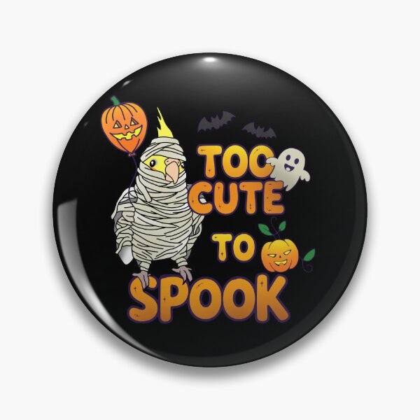 Item preview, Too cute To spook Halloween Cockatiel Mummy designed and sold by FandomizedRose.