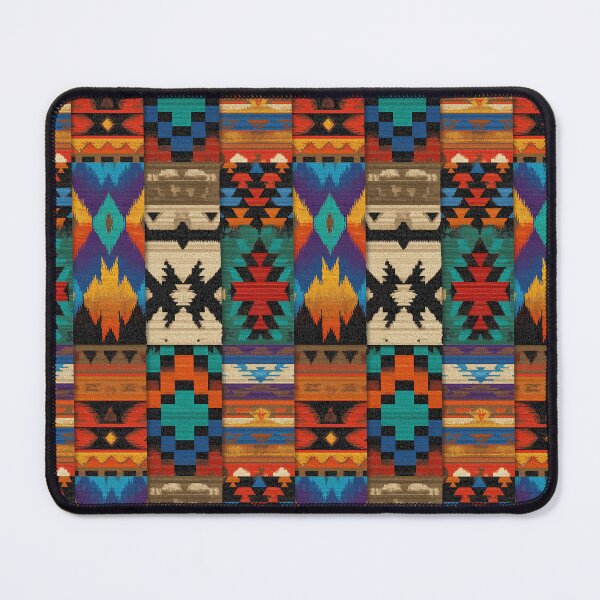 Item preview, Woven patchwork with geometric motifs in Aztec style. designed and sold by Piotrek0001.