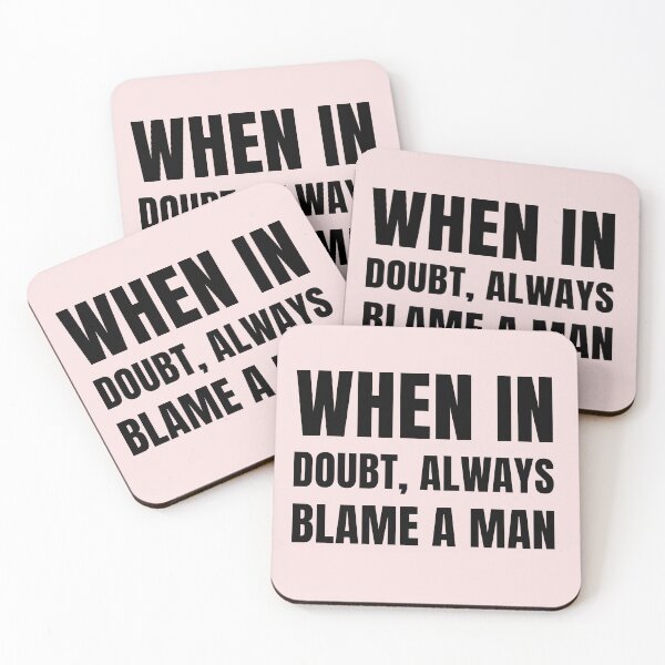 Item preview, When in doubt always blame a man Funny witty sarcastic  designed and sold by Creations by lyne.
